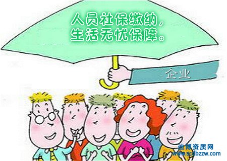 資質辦理中的人員社保需要那些材料？