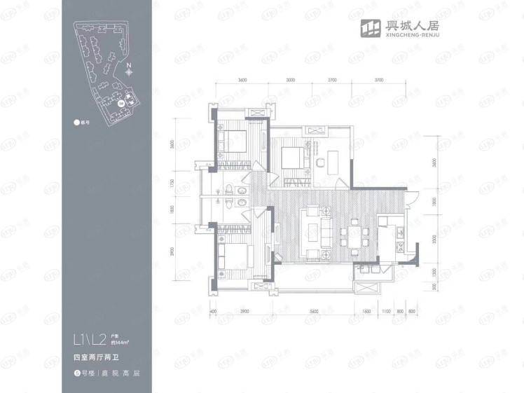 人居東湖長島戶型圖 人居東湖長島戶型圖