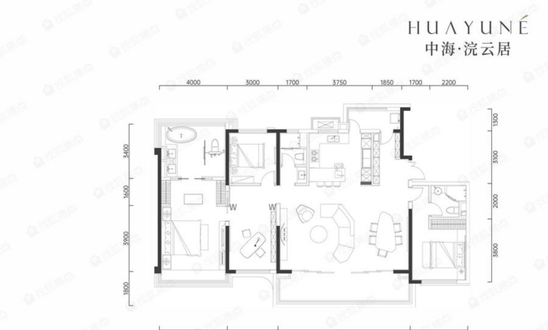 中海浣云局戶型圖